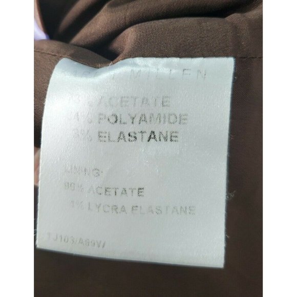 Karen Millen 14/12 2 Piece Skirt Set Purple Floral Baby Doll Top Pencil Skirt - Picture 2 of 5